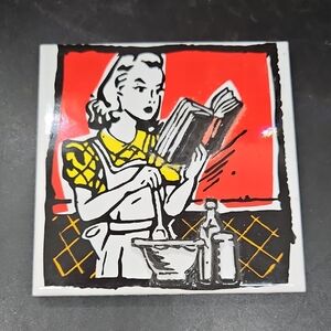 Retro Pop Art Kitchen Tile